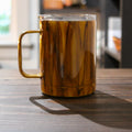 LLB-002 Wood Grain 10oz Coffee Cup – Hand-Painted Epoxy Stainless Steel Tumbler