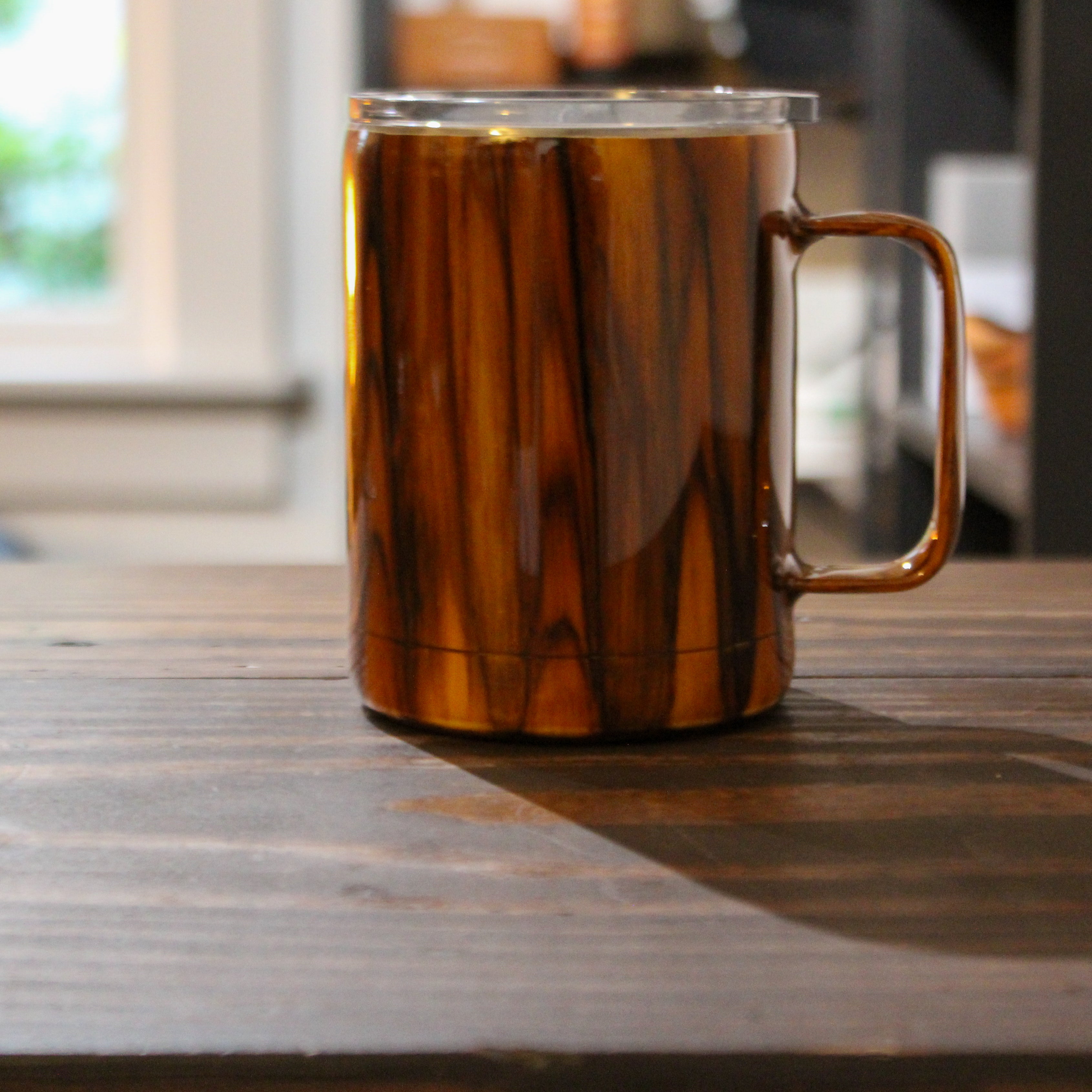 LLB-003 Wood Grain 10oz Coffee Cup – Hand-Painted Epoxy Stainless Steel Tumbler