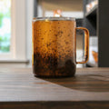 LLB-005 Copper Coffee Grounds 10oz Coffee Cup – Epoxy Stainless Steel Tumbler