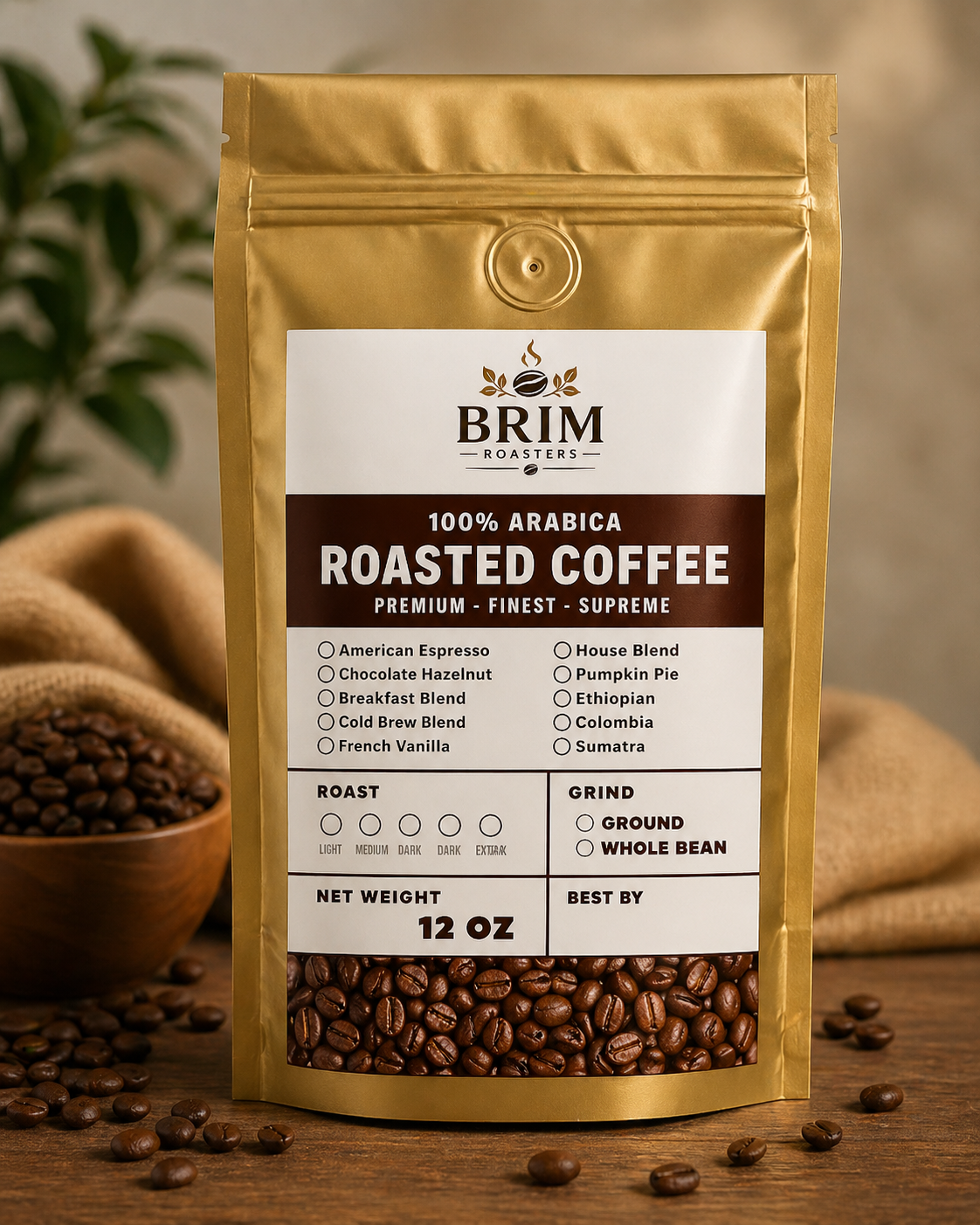 Brim Roasters 12 OZ Signature Coffee