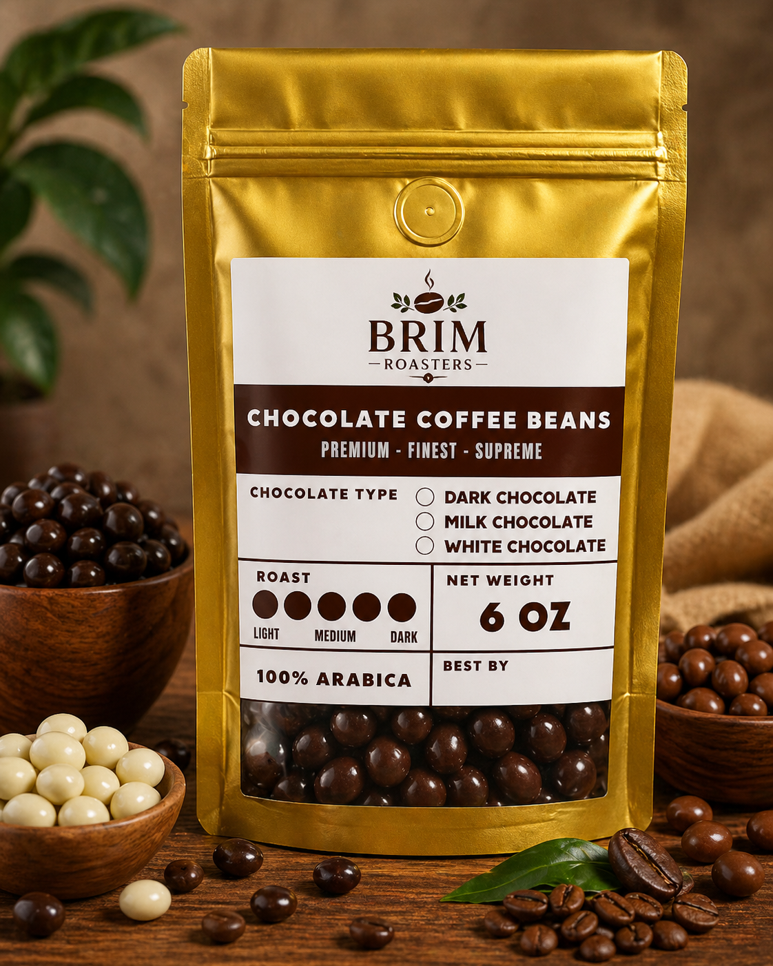 Brim Roasters Chocolate Covered Coffee Beans